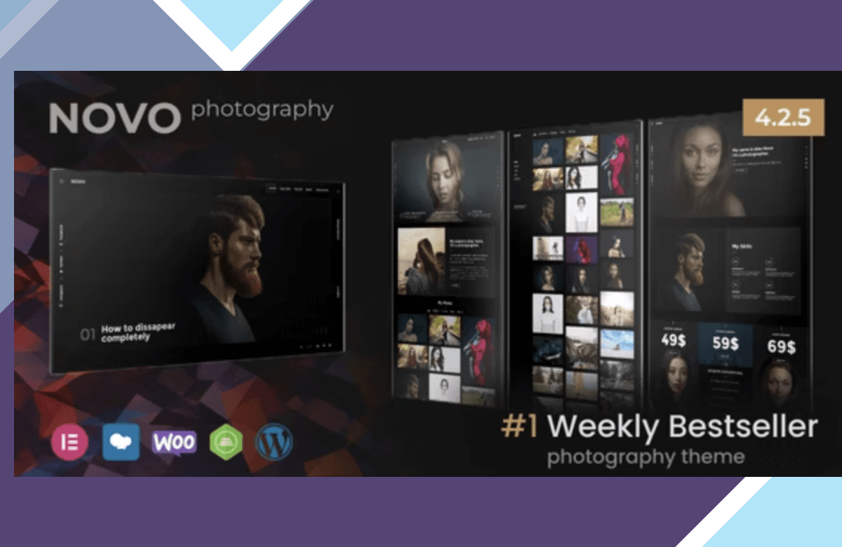Novo – Photography WordPress Theme screenshot