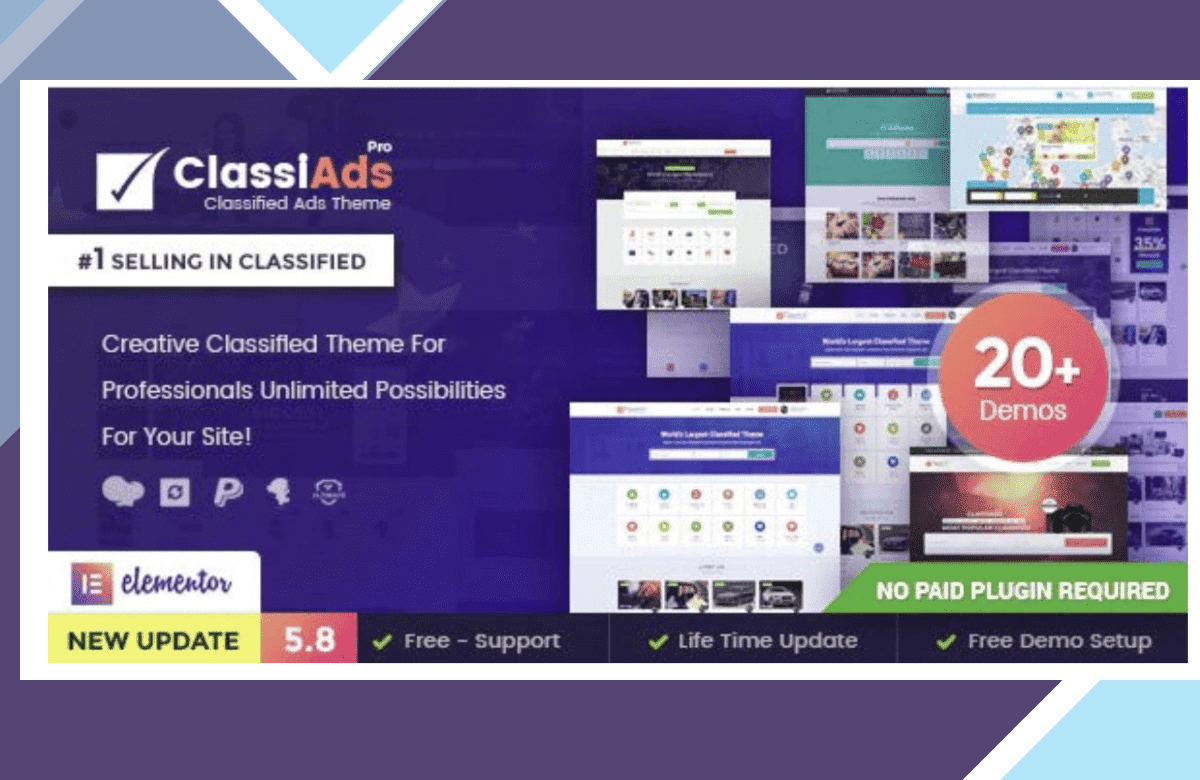 Classiads – Classified Ads WordPress Theme screenshot
