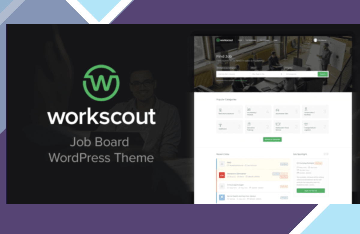 WorkScout – Job Board WordPress Theme screenshot