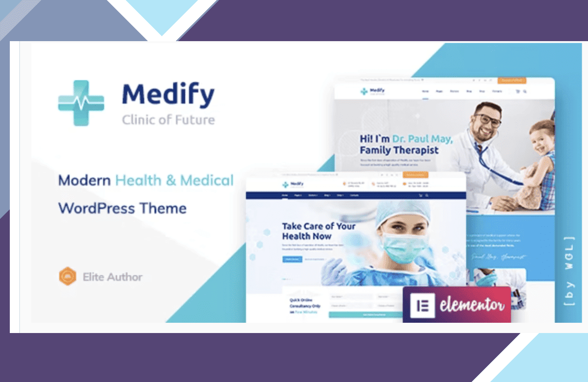 Medify – Health and Clinic WordPress Theme screenshot