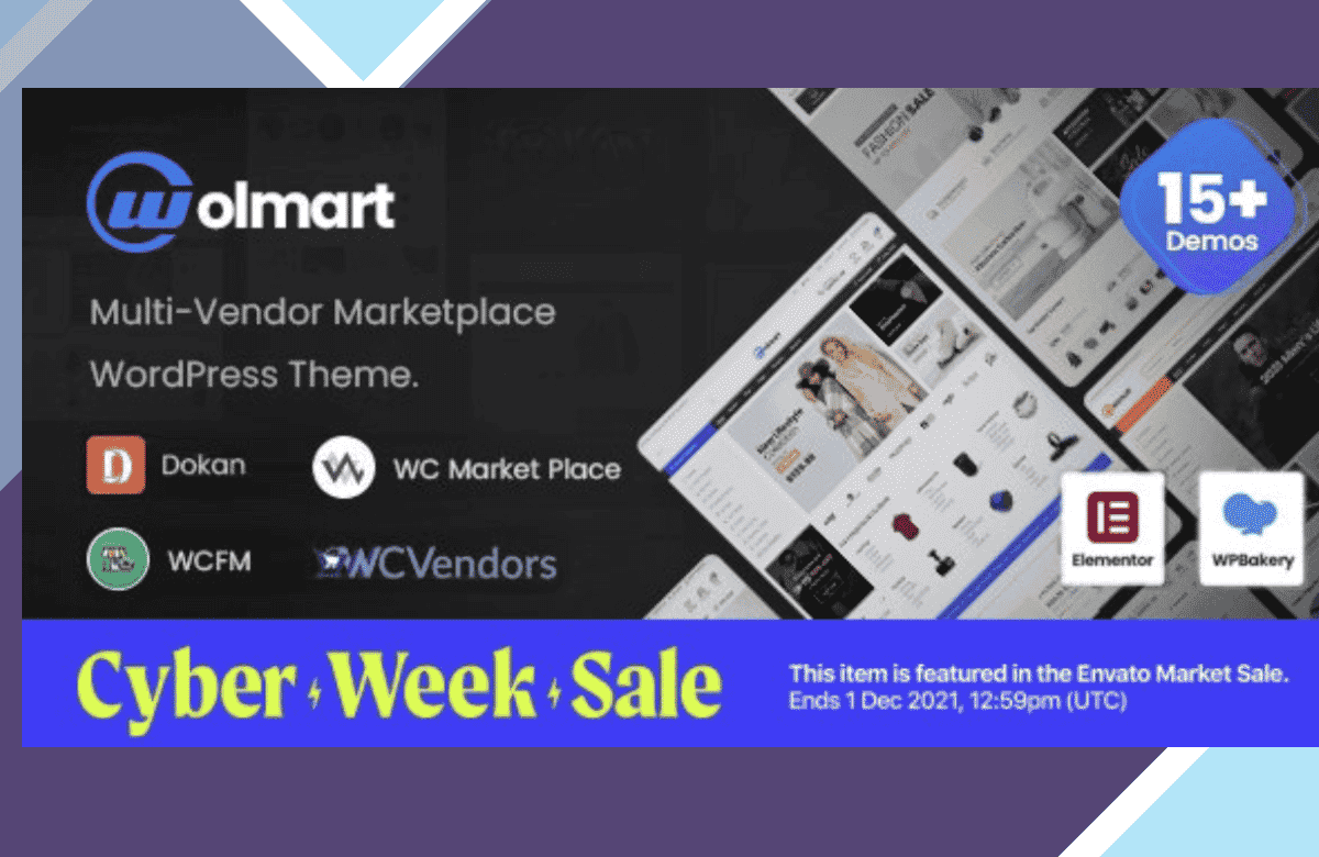 Wolmart – Multi-Vendor Marketplace WooCommerce Theme screenshot