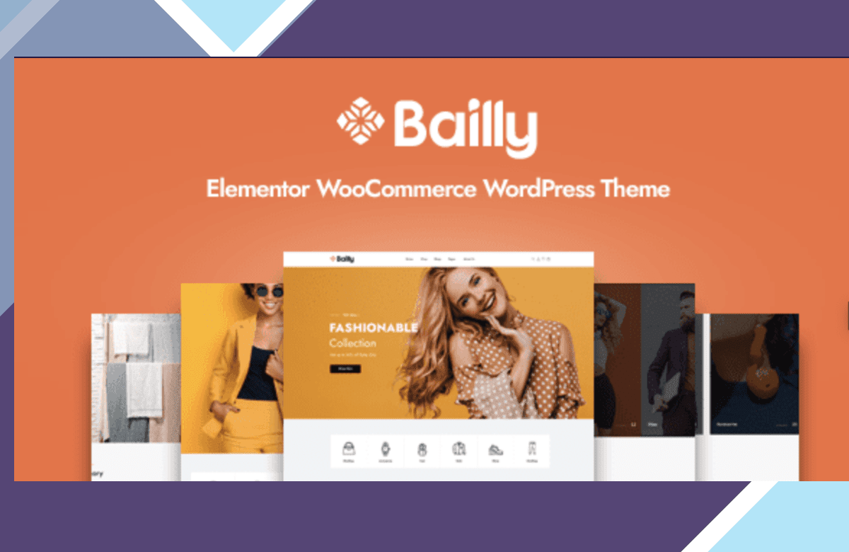 Bailly – Elementor WooCommerce WordPress Theme screenshot