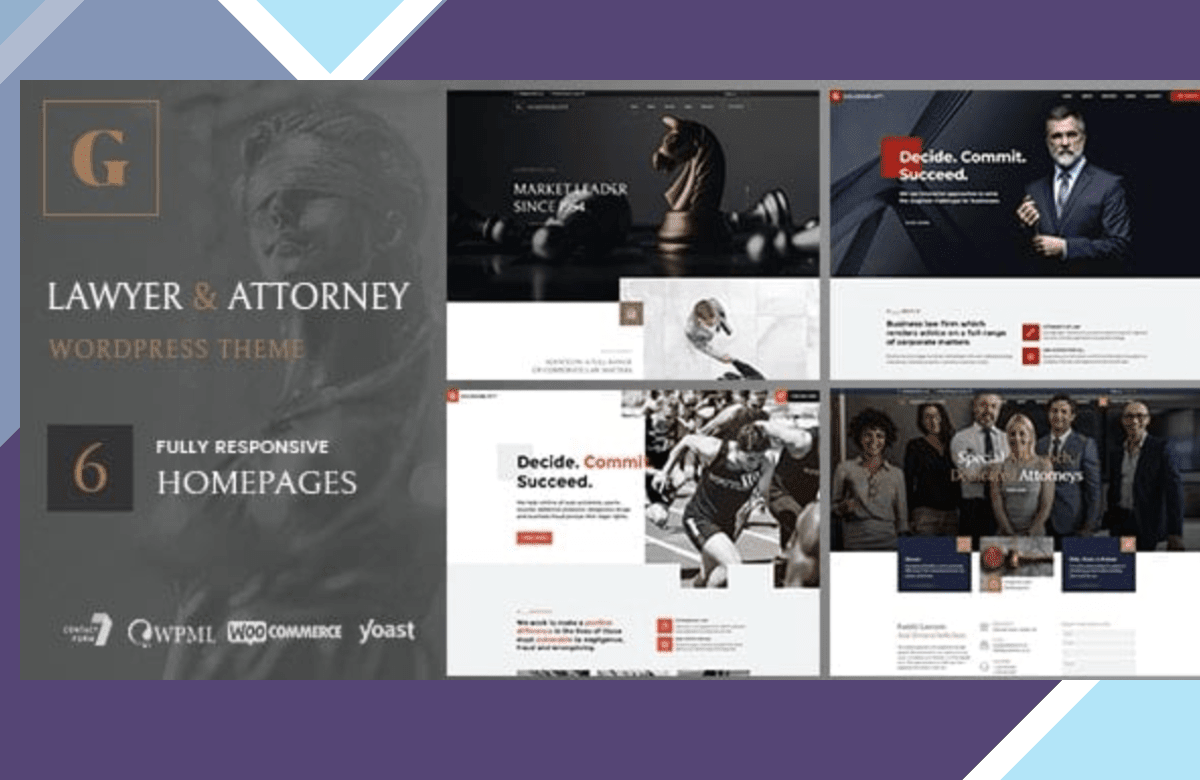 Goldenblatt – Lawyer, Attorney and Law Office Theme screenshot