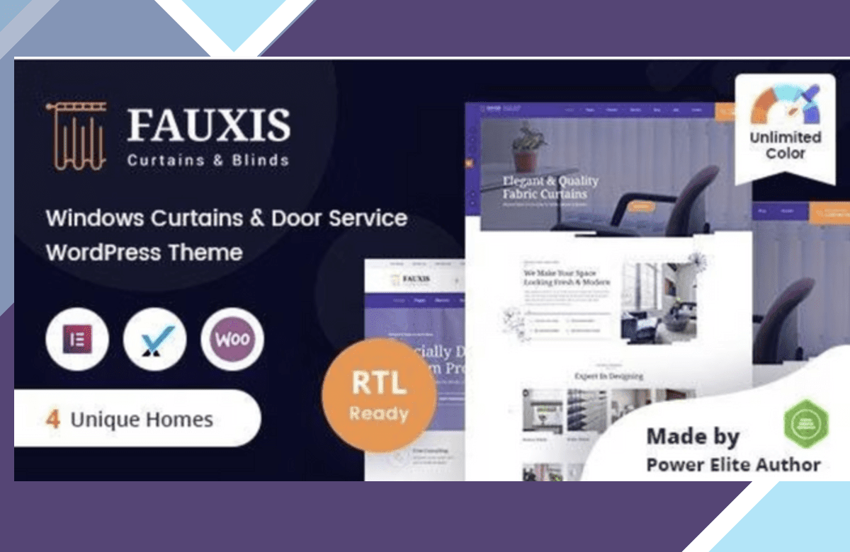 Fauxis – Windows Curtains WordPress Theme + RTL screenshot