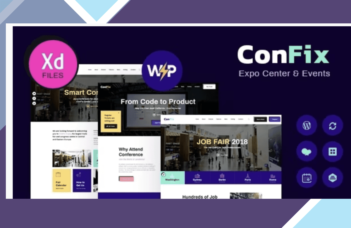 ConFix – Expo and Events WordPress Theme screenshot