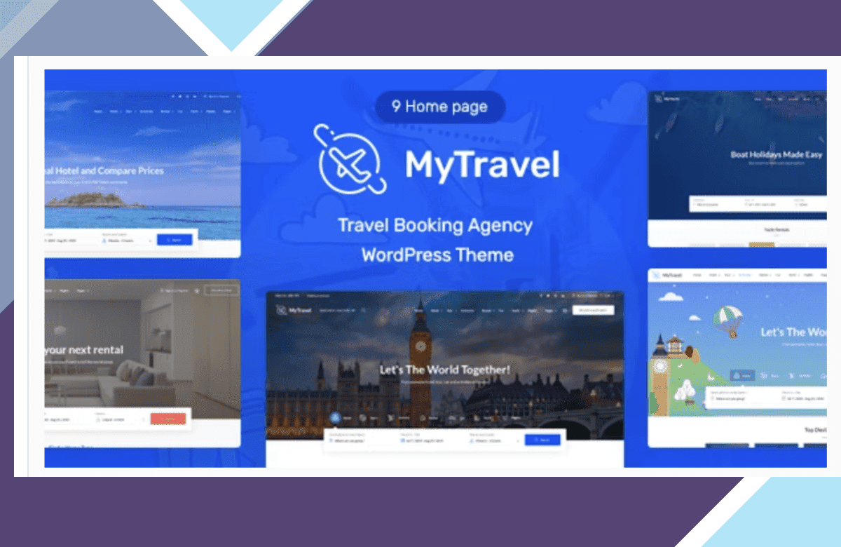 MyTravel – Tours and Hotel Bookings WooCommerce Theme screenshot