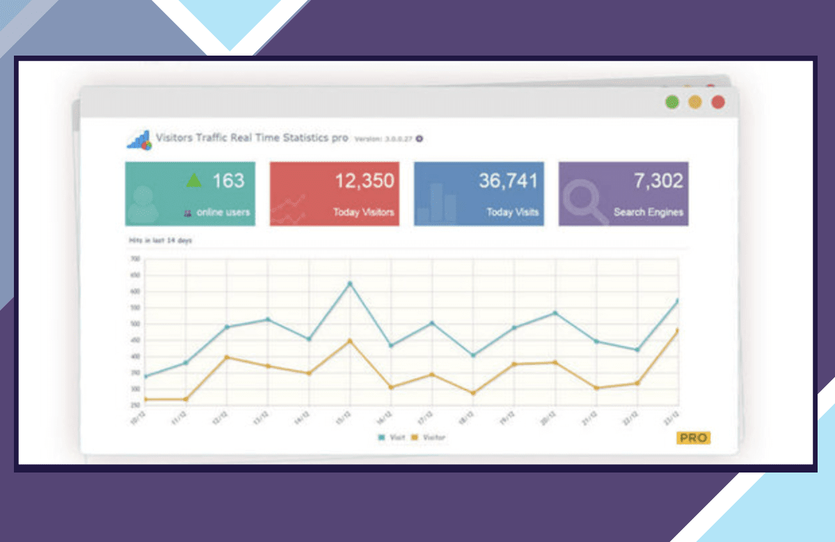 Visitor Traffic Real Time Statistics Pro screenshot