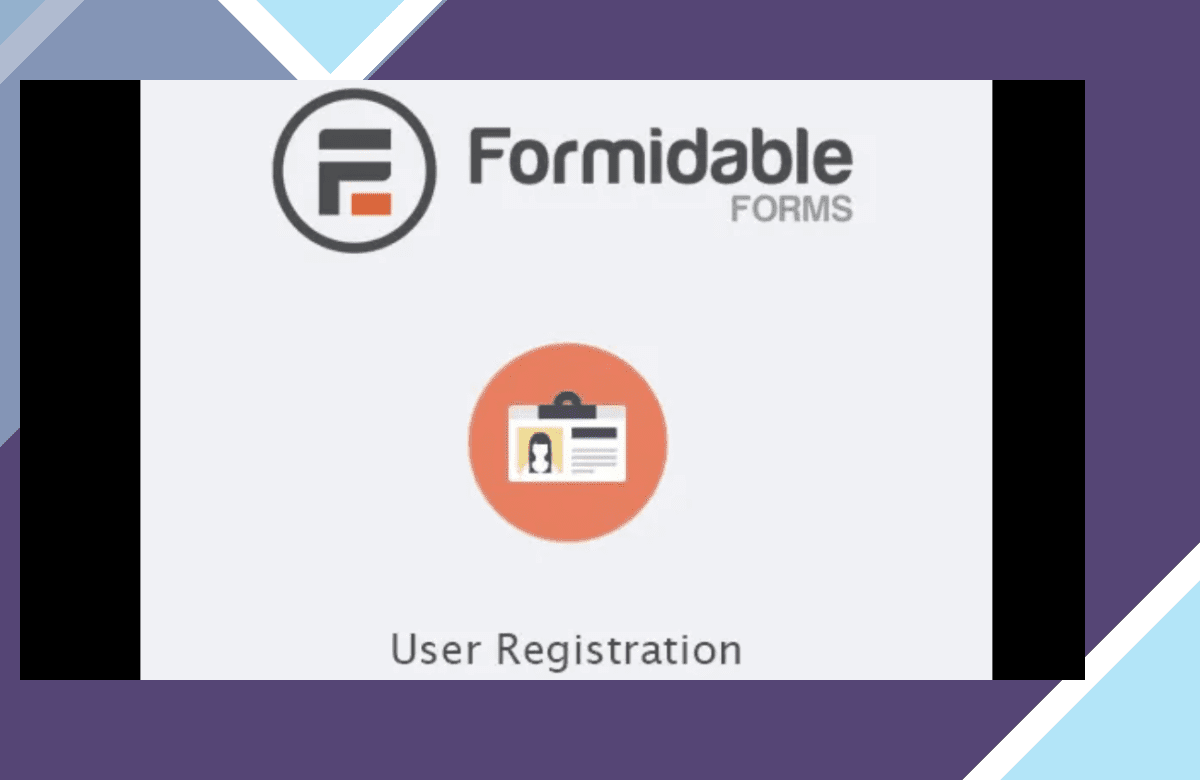 Formidable Forms – User Registration Add-On screenshot