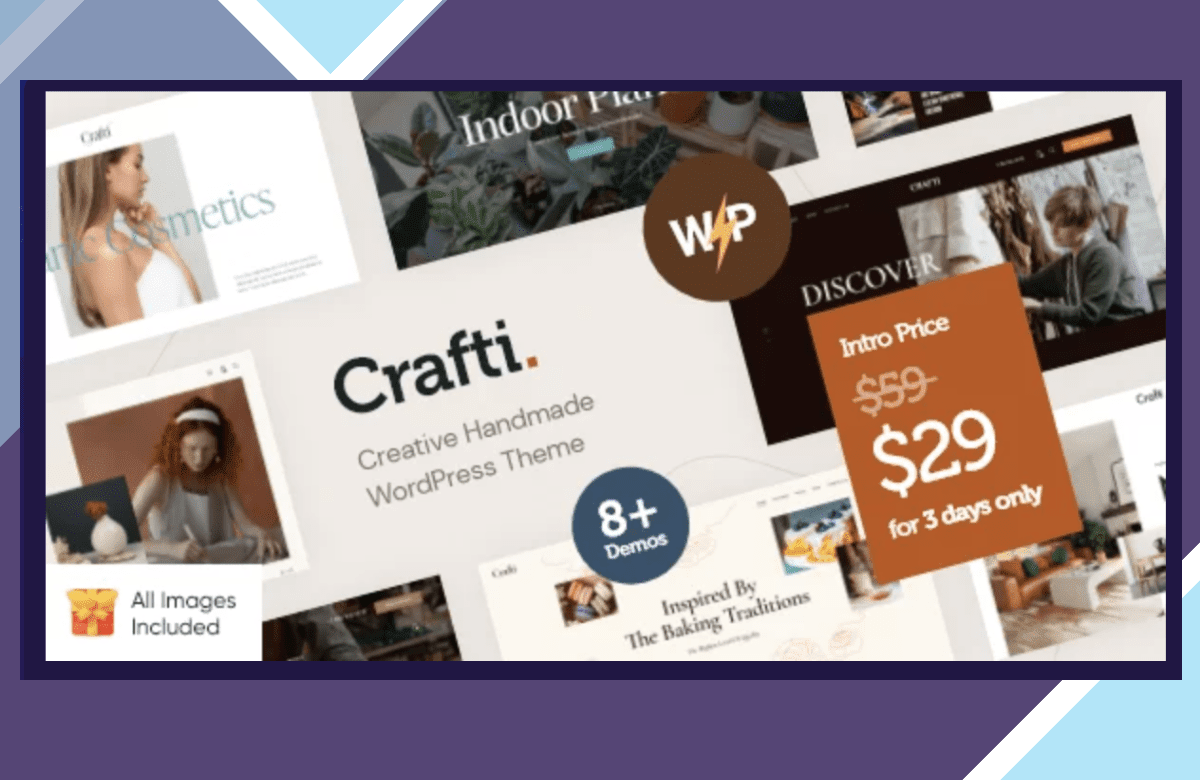 Crafti – Creative Handmade WordPress Theme screenshot
