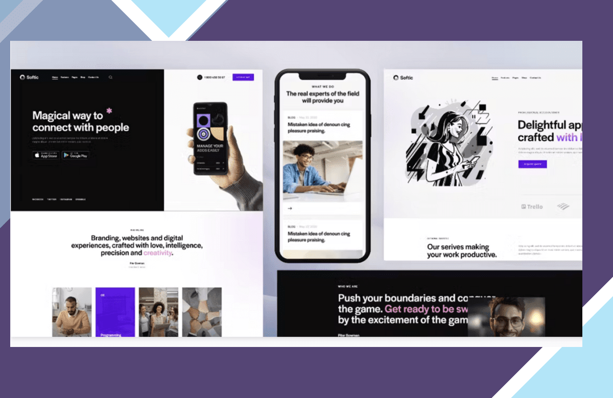 Softic – SAAS Software and Application WordPress Theme screenshot