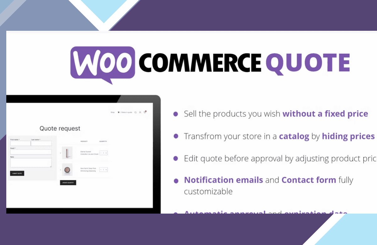 WooCommerce Quote screenshot
