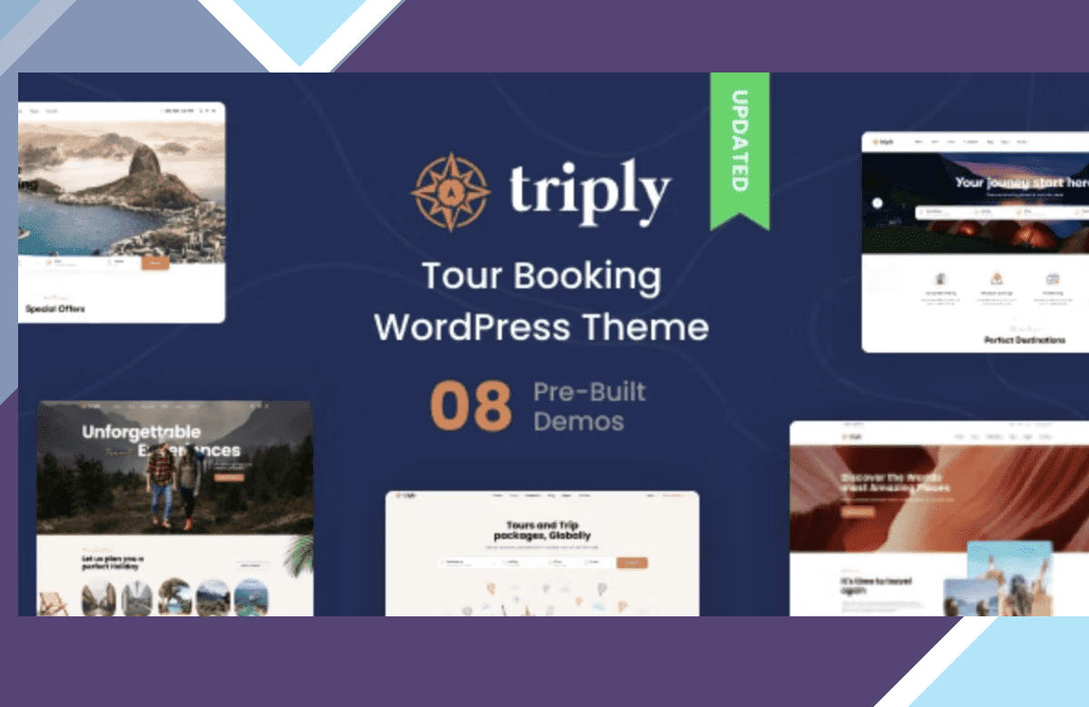 Triply – Tour Booking WordPress Theme screenshot