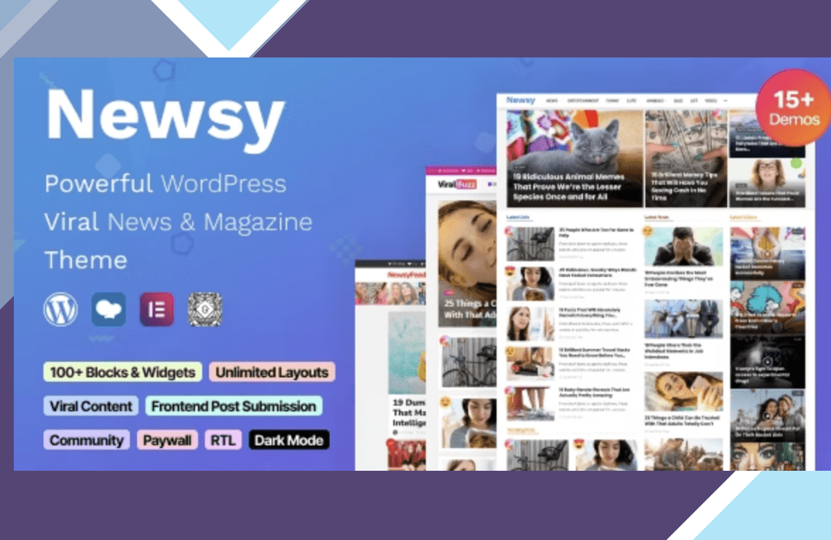 Newsy – Viral News and Magazine WordPress Theme screenshot