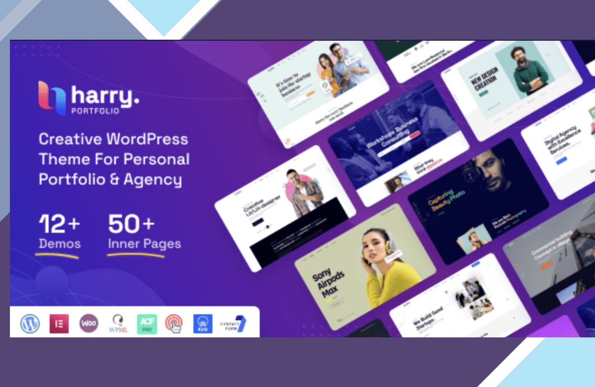 Harry – Creative Agency and Portfolio WordPress Theme + RTL screenshot