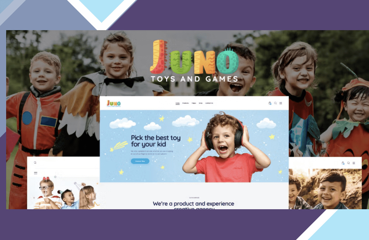 Juno | Kids Toys and Games Store WordPress Theme screenshot