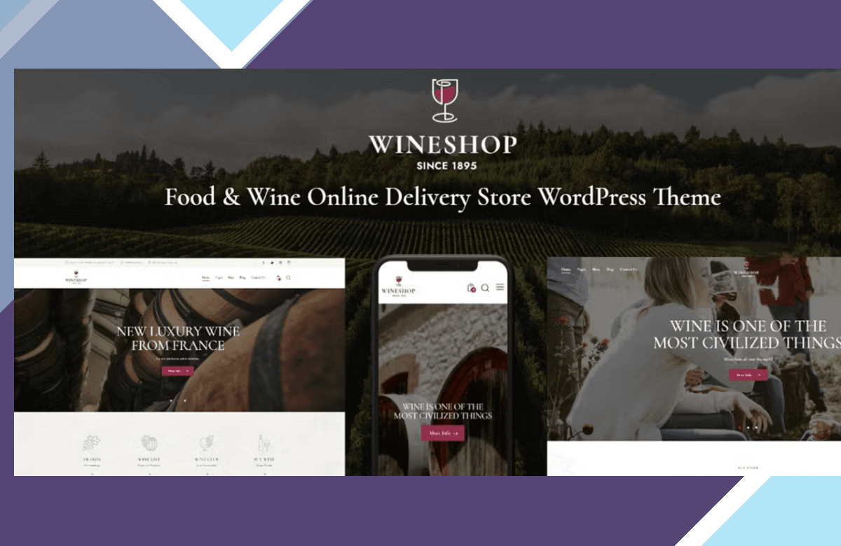 WineShop – Food and Wine Online Delivery Store Theme screenshot