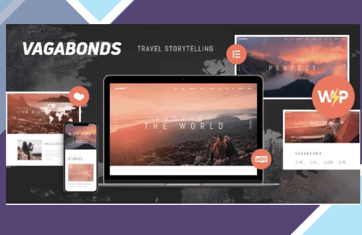 Vagabonds – Personal Travel and Lifestyle Blog WordPress Theme screenshot