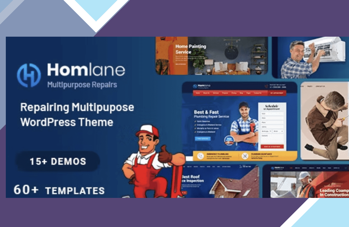 Homlane – Multipurpose Servicing And Repairing WordPress Theme screenshot