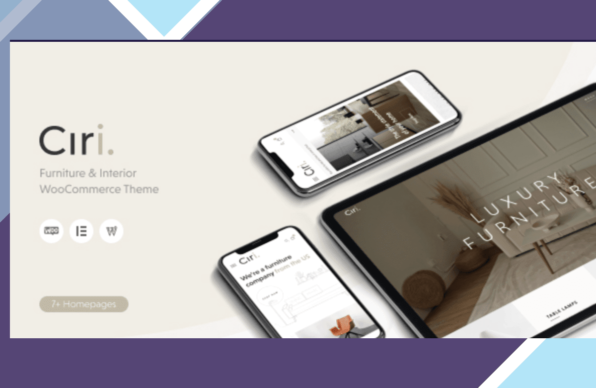 Ciri – Furniture and Interior WooCommerce Theme screenshot