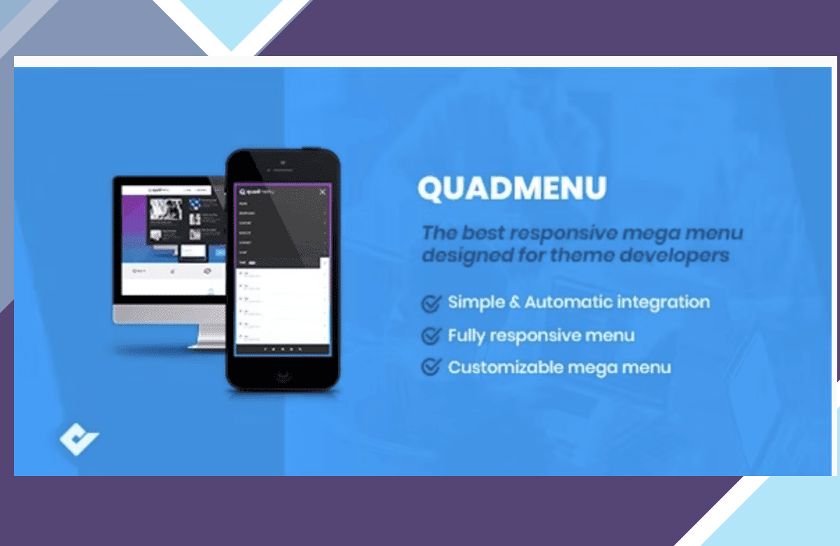 QuadMenu – Themes Developer Mega Menu screenshot