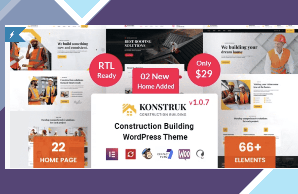 Konstruk – Construction WordPress Theme screenshot