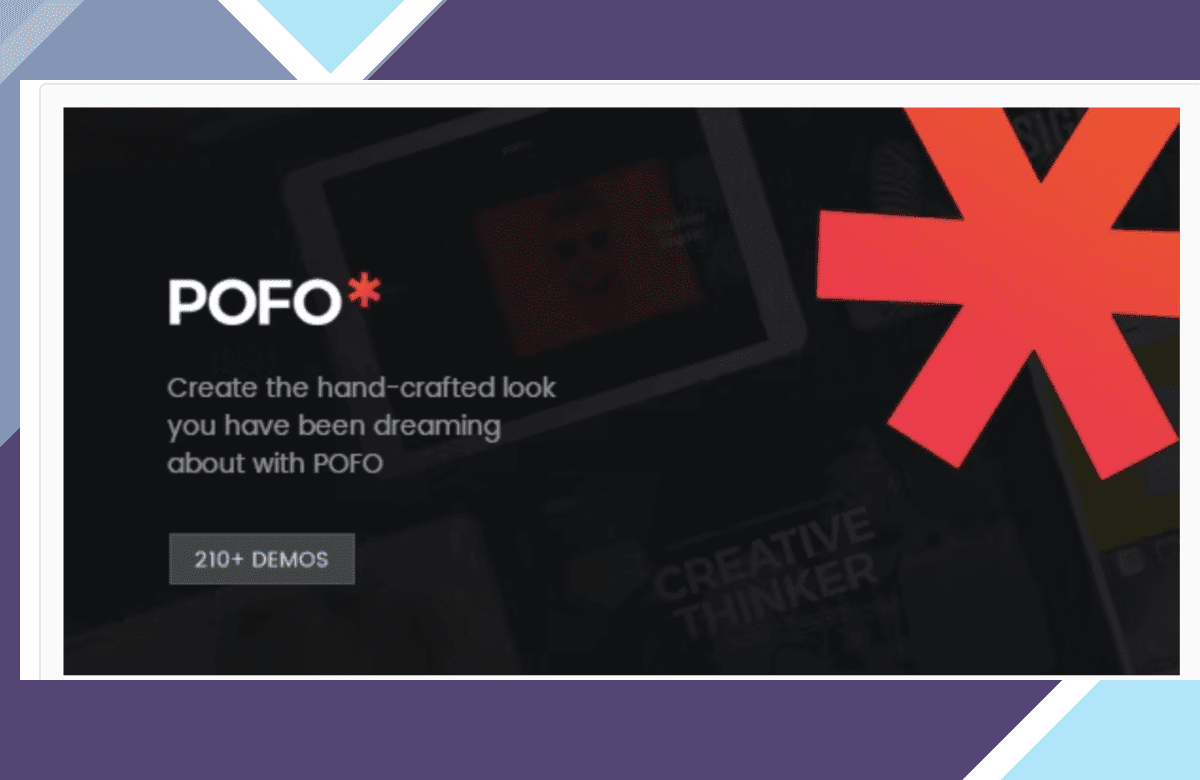 Pofo – Creative Portfolio and Blog WordPress Theme screenshot