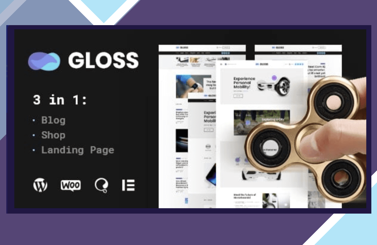 Gloss – Viral News Magazine WordPress Blog Theme and Shop screenshot