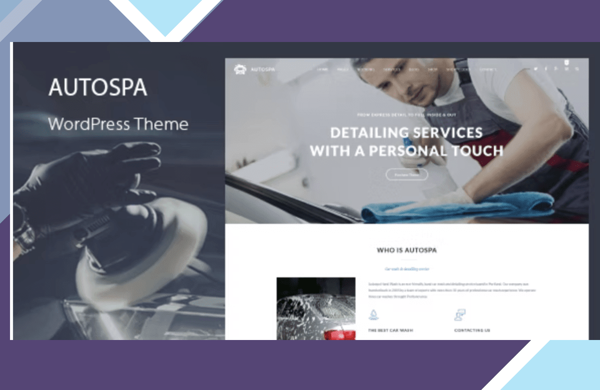 Auto Spa – Car Wash WordPress Theme screenshot
