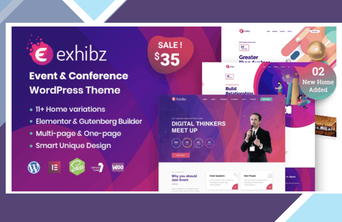 Exhibz – Event Conference WordPress Theme screenshot