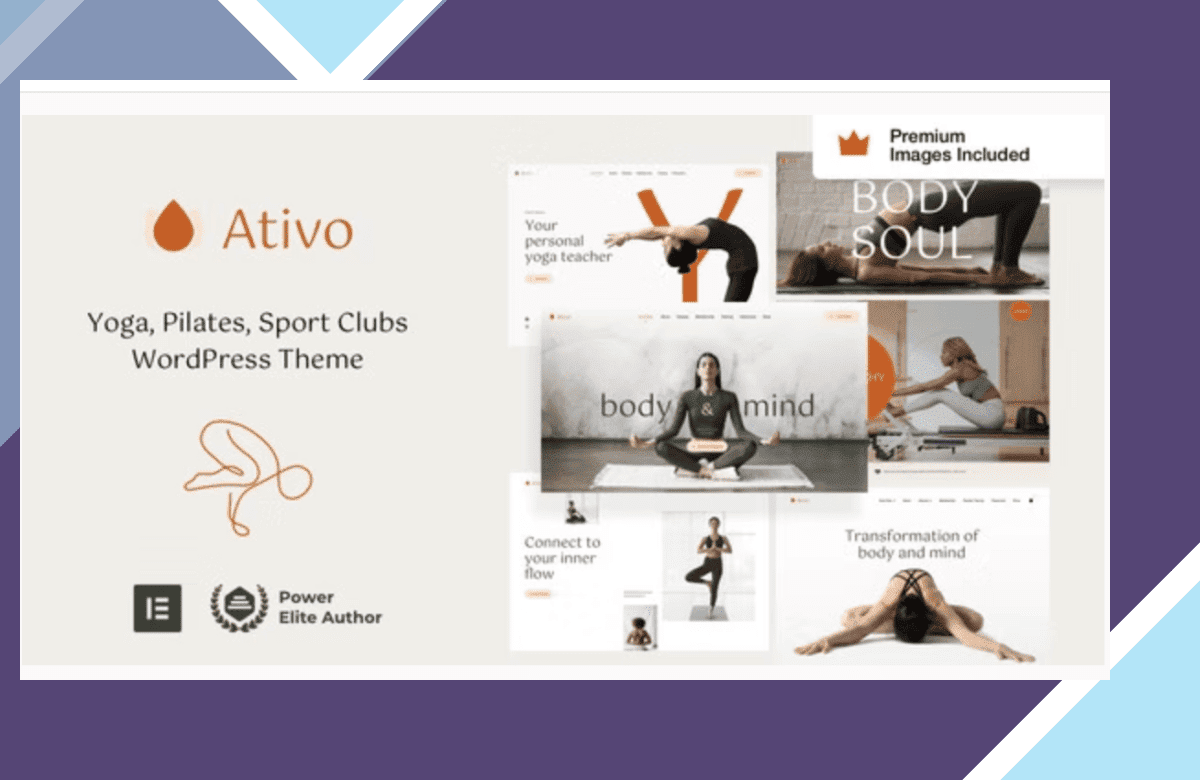 Ativo – Pilates Yoga WordPress Theme screenshot