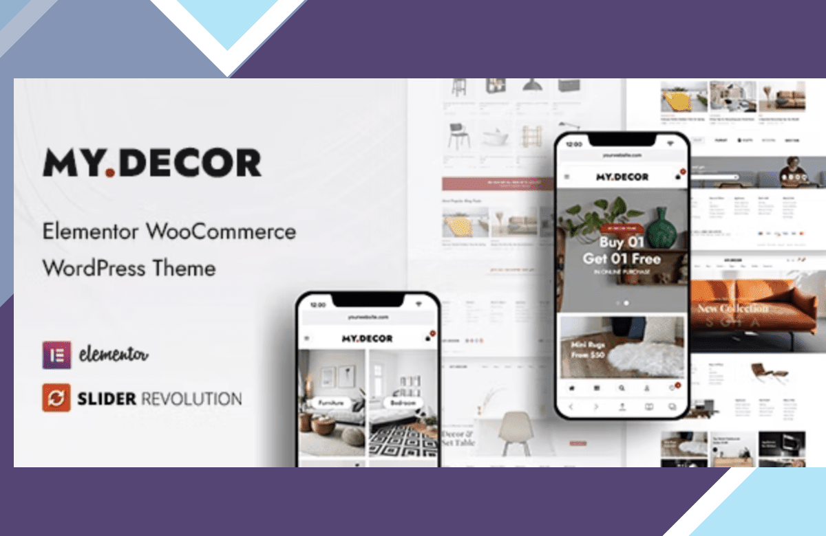 MyDecor – Elementor WooCommerce WordPress Theme screenshot