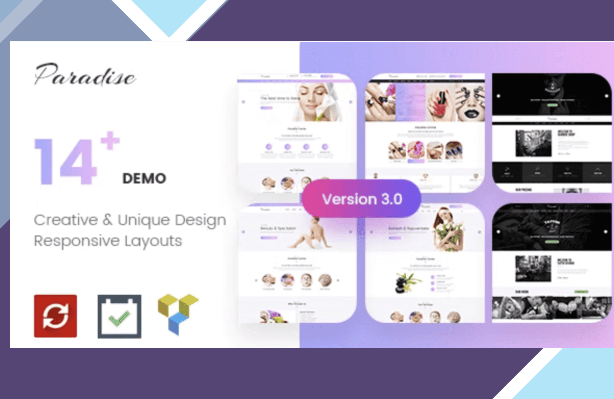 Paradise – Multipurpose Spa and Beauty WordPress Theme screenshot