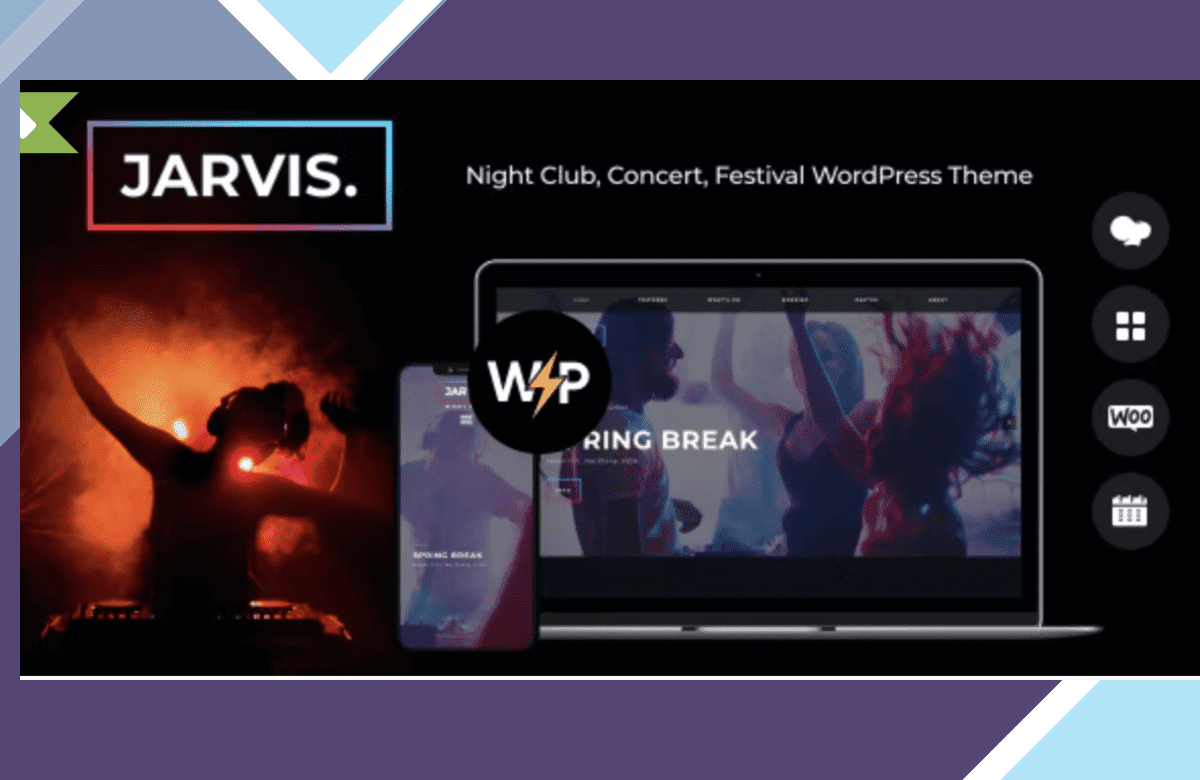 Jarvis – Night Club, Concert, Festival WordPress Theme screenshot