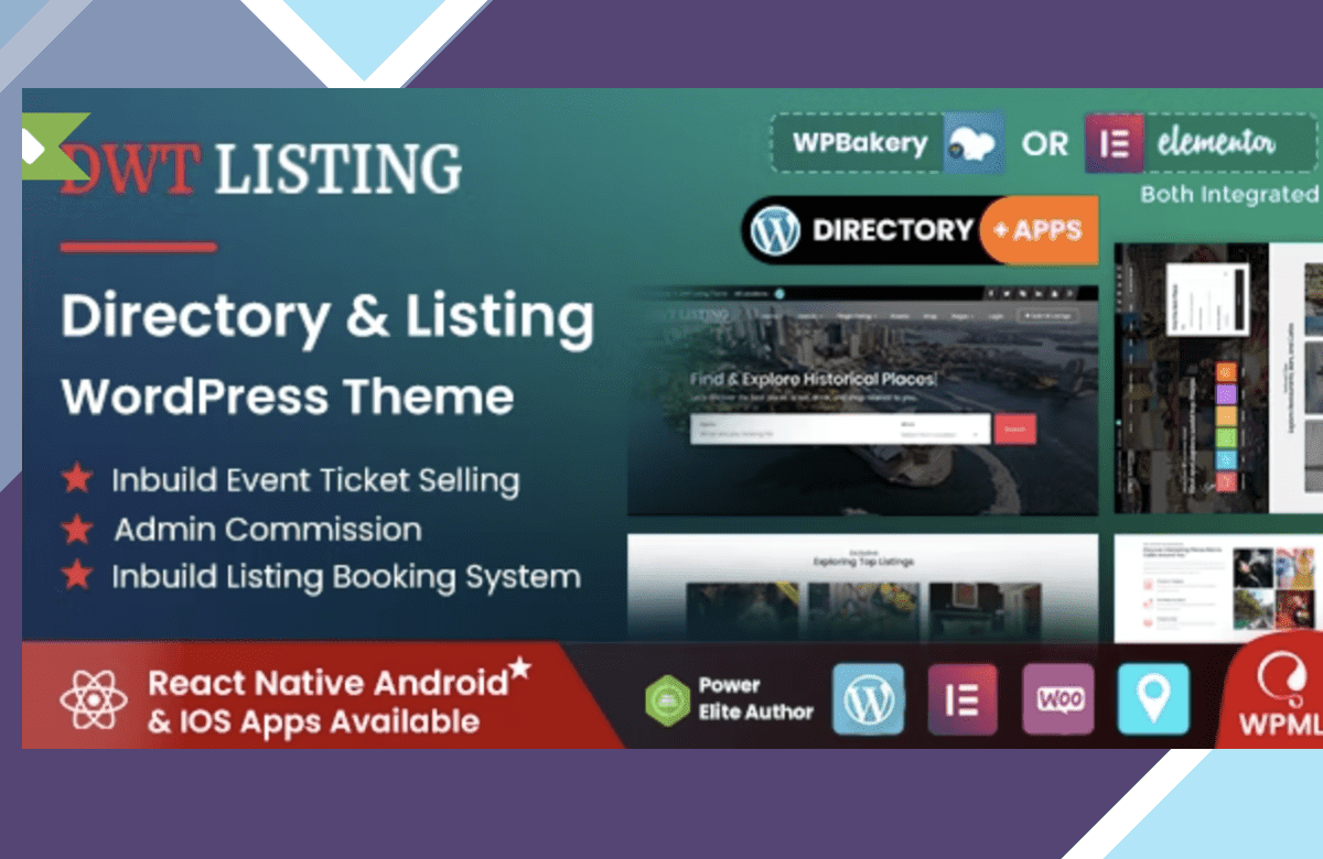 DWT Listing – Directory and Listing WordPress Theme screenshot