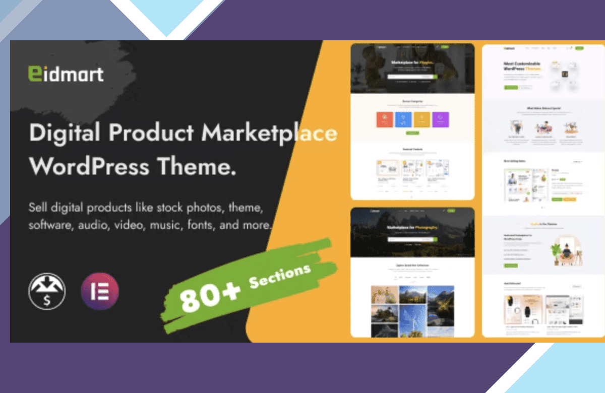 Eidmart | Digital Marketplace WordPress Theme screenshot