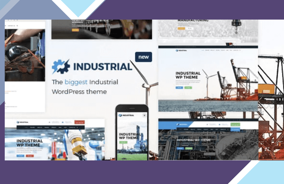 Industrial – Factory Business WordPress Theme screenshot