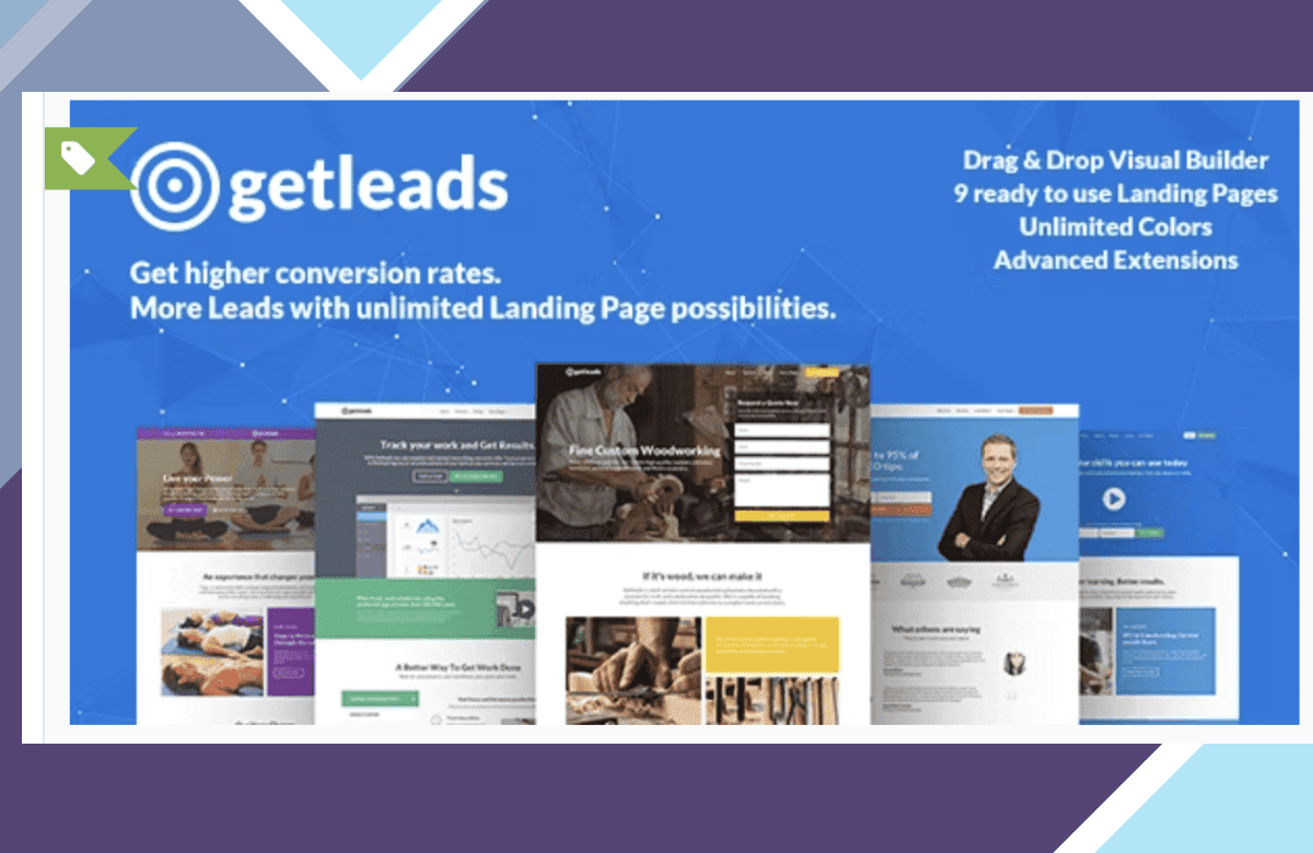 Getleads High-Performance Landing Page WordPress Theme screenshot