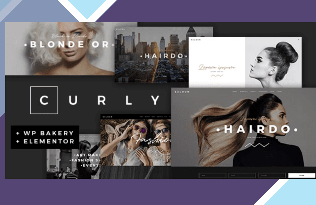 Curly – A Stylish Theme for Hairdressers and Hair Salons screenshot