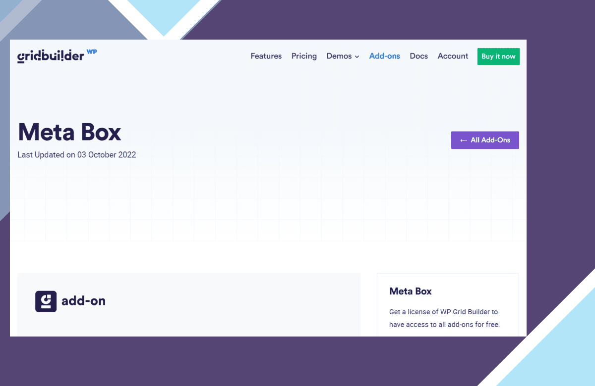 WP Grid Builder – Meta Box screenshot