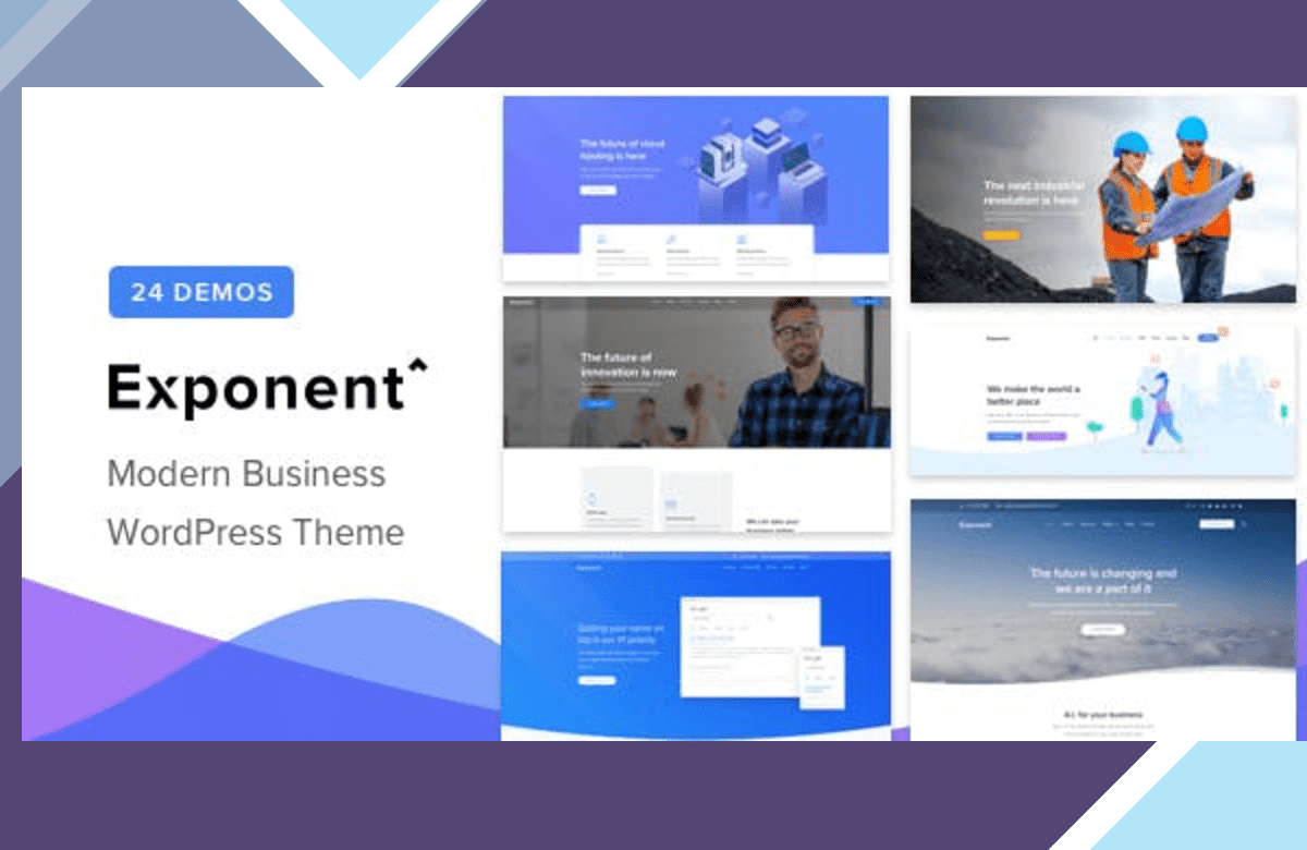 Exponent MultiPurpose Business Theme screenshot