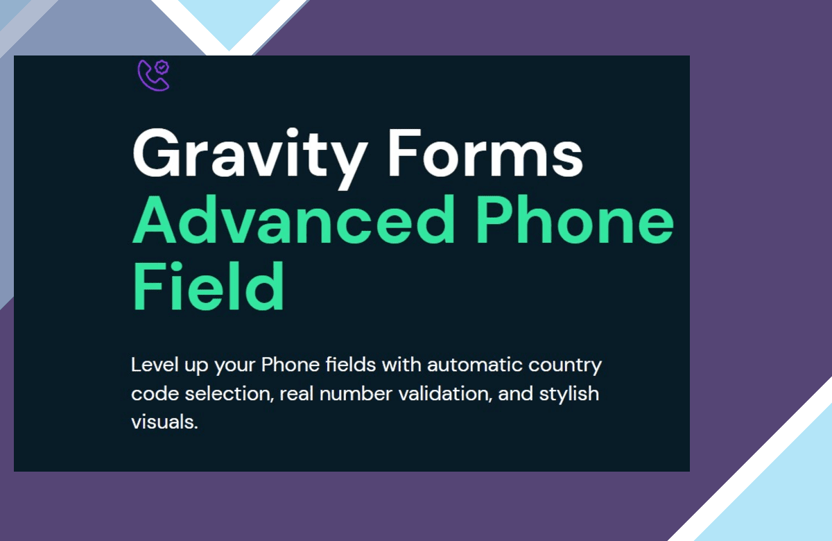 GP Advanced Phone Field screenshot