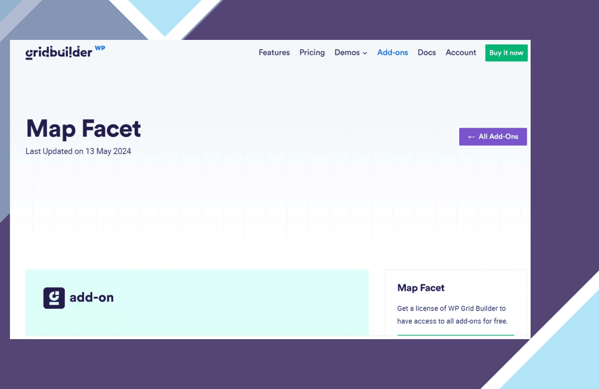WP Grid Builder – Map Facet screenshot