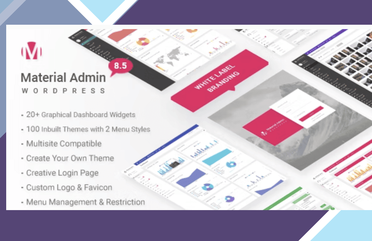 Material – White Label WordPress Admin Theme screenshot