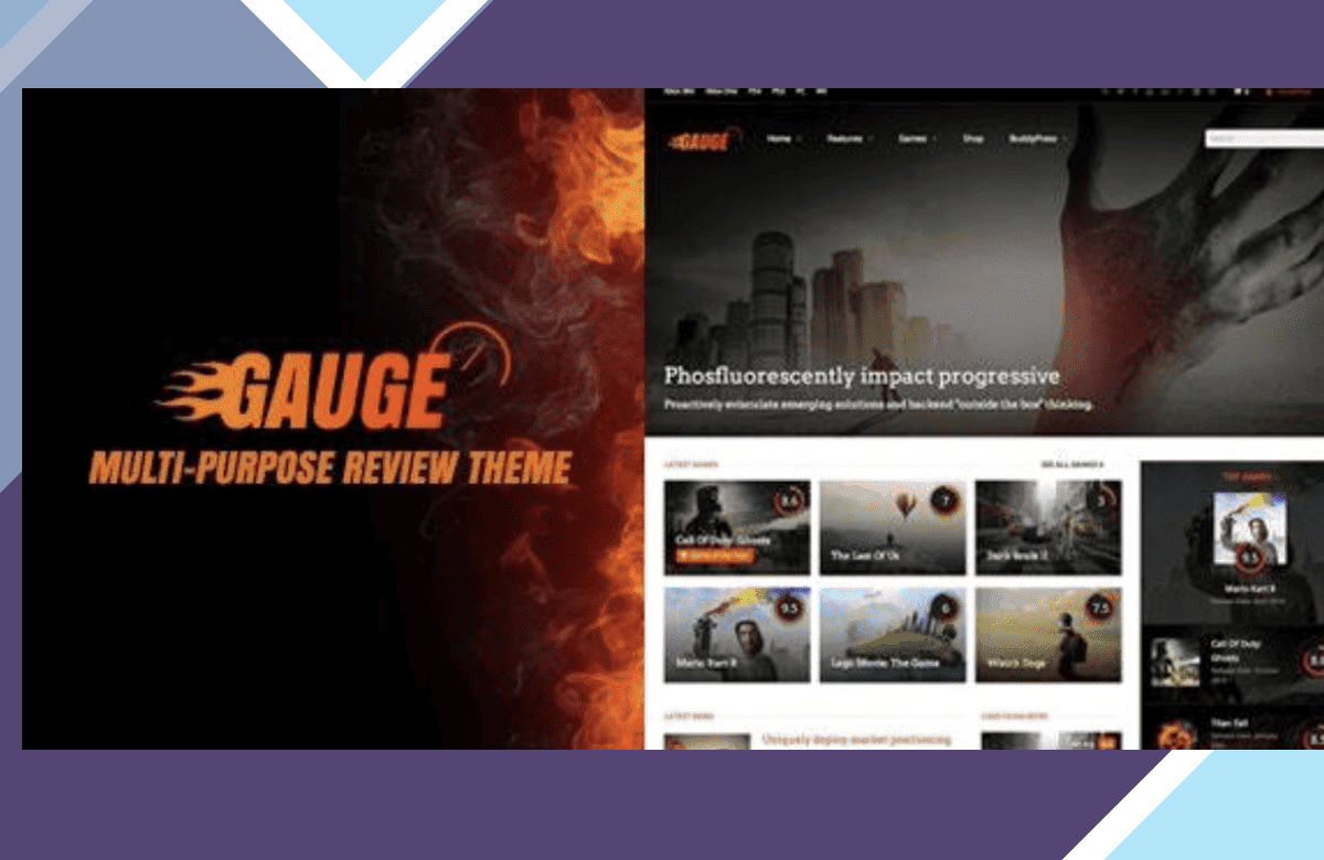 Gauge – Multi-Purpose Review Theme screenshot