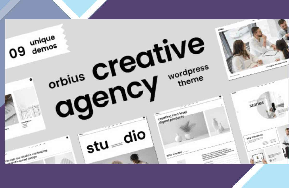 Orbius – Creative Agency and Portfolio Theme screenshot