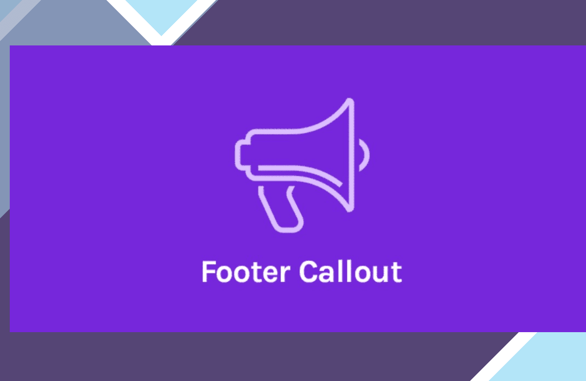 OceanWP Footer Callout screenshot