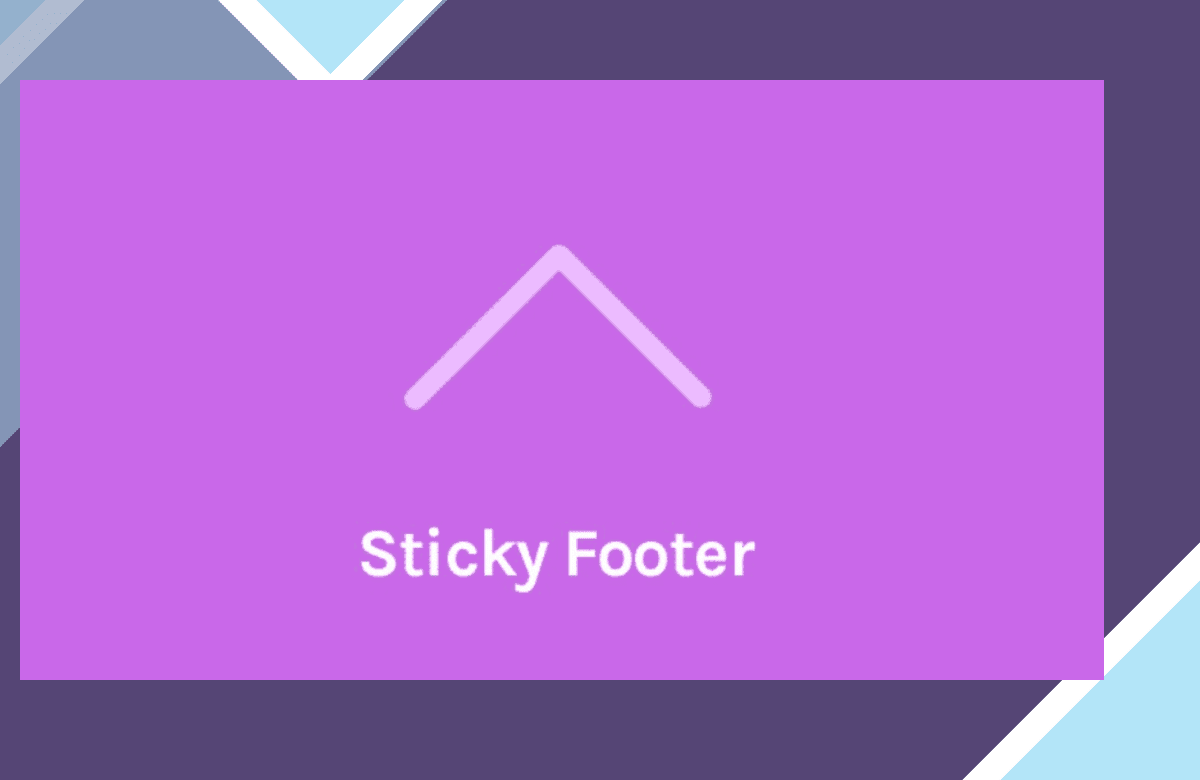 OceanWP Sticky Footer screenshot