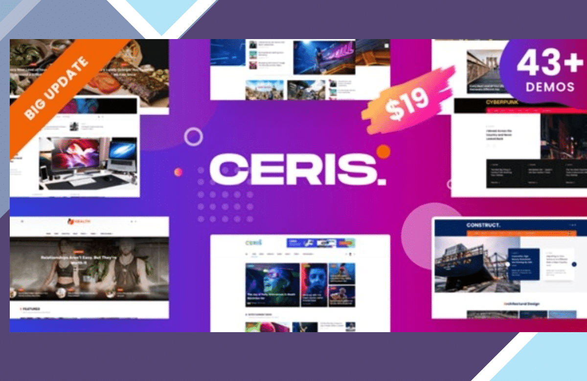 Ceris – Magazine and Blog WordPress Theme screenshot