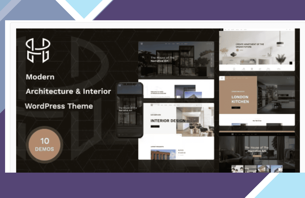 Hellix – Modern Architecture and Interior Design WordPress Theme screenshot