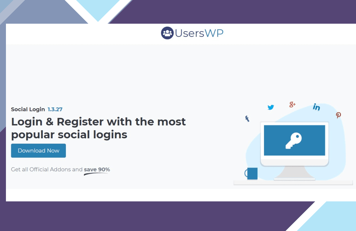 UsersWP Social Login screenshot